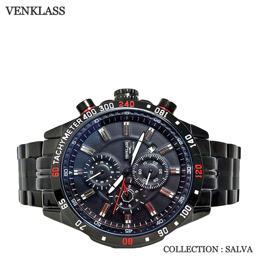Luxury Auto Watch Vk Black image 1