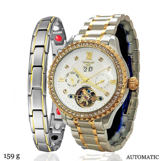 Automatic Watch Set Venklass Gold/Silver image 0